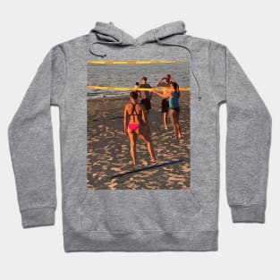 Beach volleyball players Hoodie